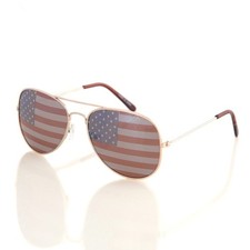 American American USA 4th of July Theme Aviator Sunglasses Bulk Pack of 20