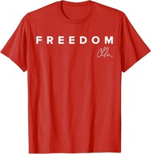 Red Freedom America US Patriotic Graphic Unisex T-Shirt