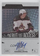 2023 Upper Deck Credentials Debut Ticket Access /299 Michael Kesselring Auto 2o7