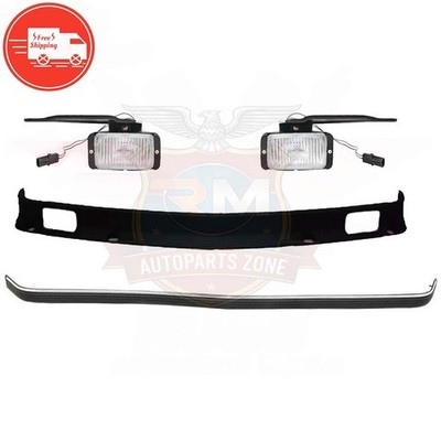 New Front Bumper Trim Valance Panel Fog Light 1988-2000 Chevy GMC C/K Series