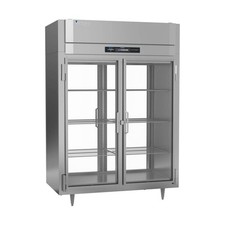 Victory RSA-2D-S1-EW-PT-G-HC 58" 2-Section Wide Pass-Thru Refrigerator w/ 4 G...