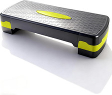 Basics Pedana Step per Aerobica,Stepper Fitness Aerobica Regolabile Con 3 Altezz