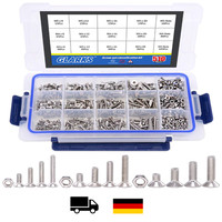 Edelstahl Schrauben Muttern Set 510 StüCk M3 M4 M5 Innensechsk