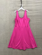 Old Navy Dress Womens Small Pink Sleeveless Fit Flare Tank Casual Summer Stretch