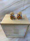 Vintage Japanese Lustre Ware Flower Salt And Pepper Shakers Made In Japan — photo 1