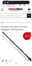 Preston P0080021 Monster X Pellet Waggler Rod - Black