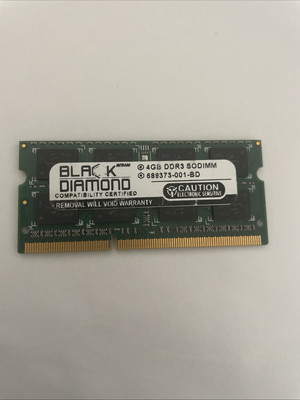 4GB Black Diamond Memory Module for Dell Latitude XT3 DDR3 SO-DIMM 204pin PC3-10
