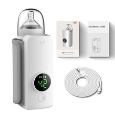 Fast Heating Portable Bottle Warmer,Travel-Easy,18W Fast Charging,6-Speed Temper