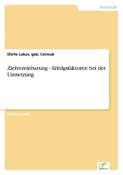 Zielvereinbarung - Erfolgsfaktoren Bei Der Umsetzung Geb. Cermak Lukas-image