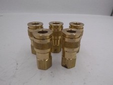5 Pack Parker UC-251-4FP Coupler Body Brass Fnpt 1/4" Hose Fitting 1/4"-18FNPT