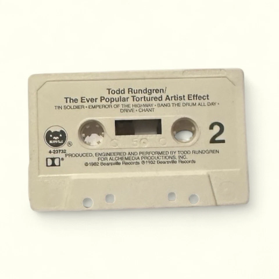 Винтажная кассета с эффектами TODD RUNDGREN Ever Popular Tortured Artist 1982 винтаж - Изображение 4 из 4