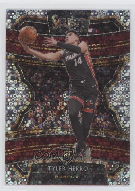 2019-20 Panini Select Concourse Hybrid Disco Prizm Tyler Herro #63 0c6