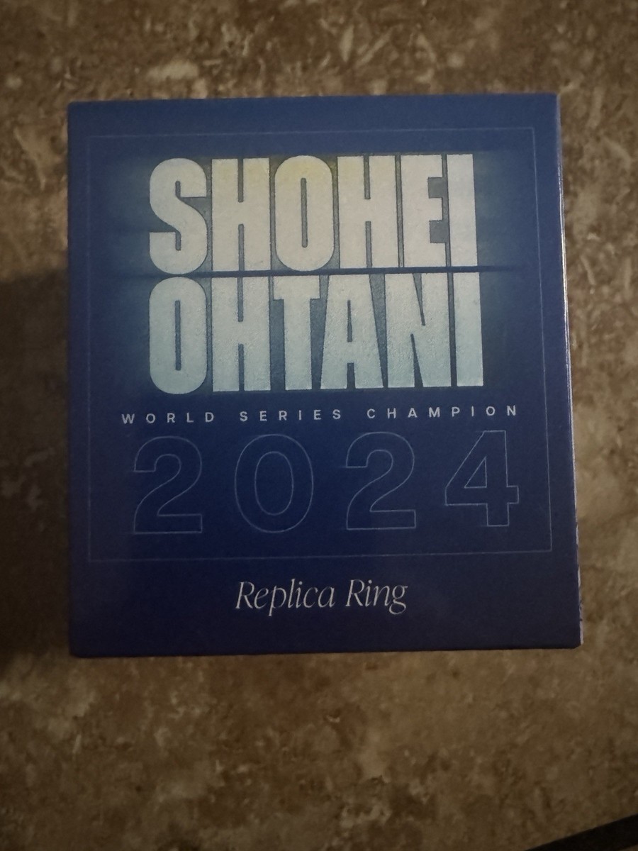 2024 LA Dodgers Shohei Ohtani, World Series Replica Ring SGA (NIB