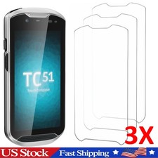 3x Tempered Glass Screen Protector for Zebra TC51 TC510K TC52 TC52X TC56 TC57