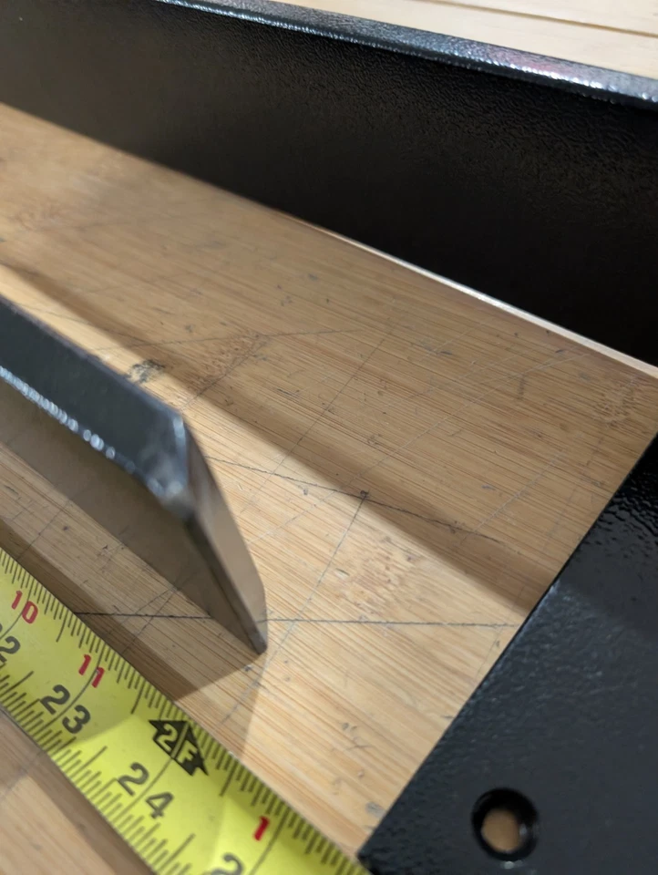 2-Pack- 24" Free Hanging T Shelf Bracket Solid Heavy Duty Steel Knee Wall - Image 3 of 4