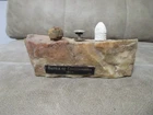 Civil War relic Battle of Chattanooga rock relic Display w/artillery shot/bullet