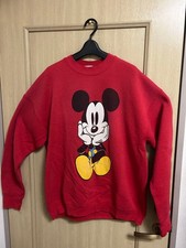 90s Disney Vintage Mickey Mouse Double Sided Print Crewneck Sweatshirt XL