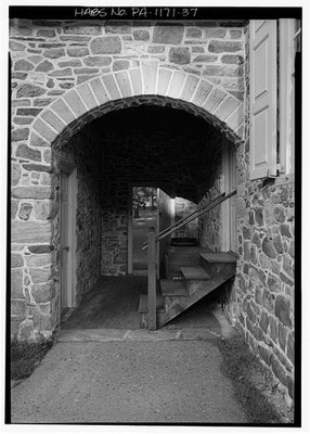 Isaac House Kitchen Passage Stone Archway 1900s Historic Architecture