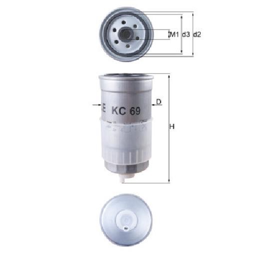 Kraftstofffilter FüR Volvo 850 854 855 2.5 95 Bis 96 Mahle 074127435B QualitäT-image