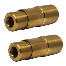 JACO Bike Presta Valve Tire Air Chuck - 1/4" NPT Pack of 2 Open Flow Brass