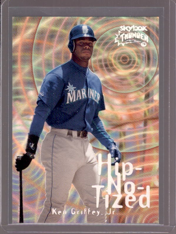 KEN GRIFFEY JR. 1999 Skybox Thunder Hip-No-Tized Insert #4 Seattle Mariners