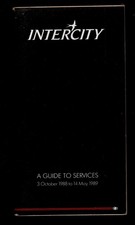INTERCITY ZUGFAHRPLAN FÜHRER ZU DIENSTEN etc 1989