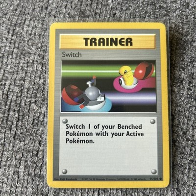 Trainer, Pokémon TCG Switch Base Set 95/102 Regular 1st Edition Common ...