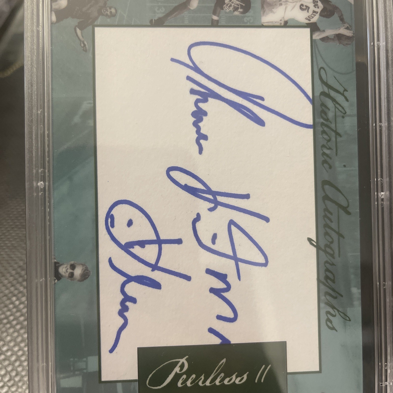 Thomas Hearns 2014 Historic Auto Peerless II Cut AUTO # 12/46 PSA/DNA HOF Boxer view 2