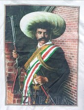 RARE! VTG 90s EMILIANO ZAPATA Men's White T-Shirt Mexican Pride Made USA EUC XL