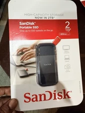 SanDisk 2TB Portable SSD, External Solid State Drive 800MB/s - NEW SEALED