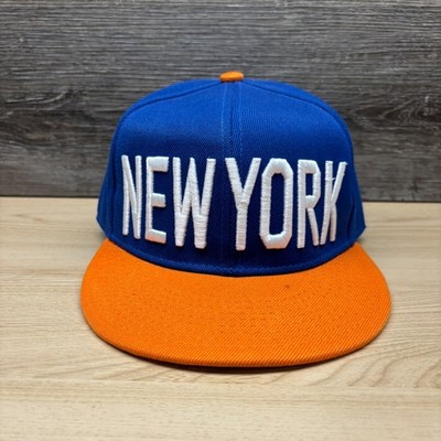 New York City NYC 1664 Hat Cap Snap Back Blue Orange Team Colors Souvenir