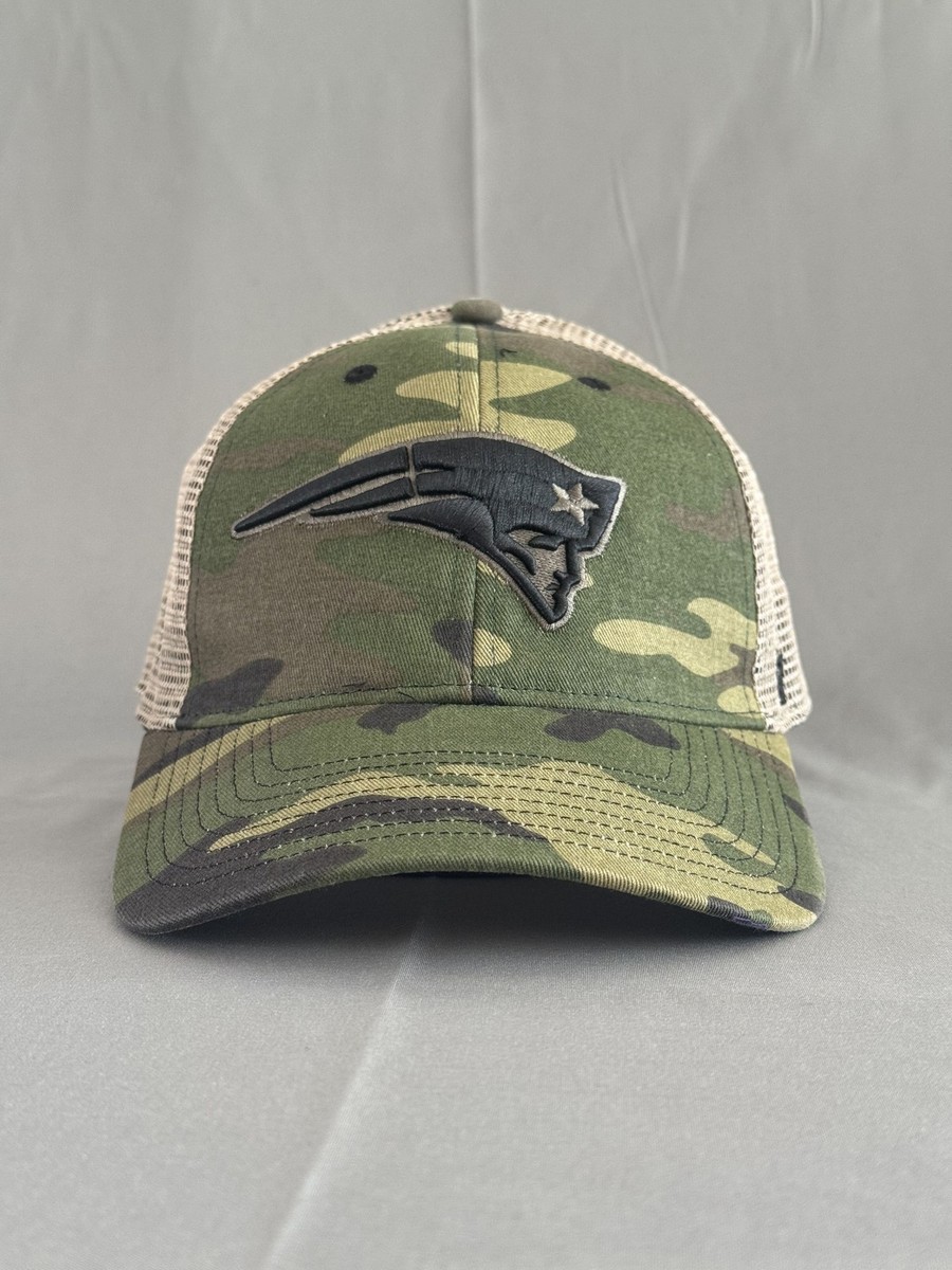 '47 Brand New England Patriots Trucker Hat Snapback Camo One Size NFL