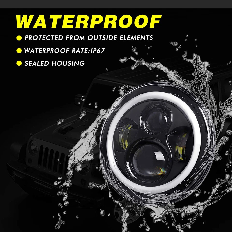 Farol de LED 7"" polegadas feixe Hi-Lo para Suzuki Marauder VZ 800 1600 Savage LS 650 - Imagem 4 de 4