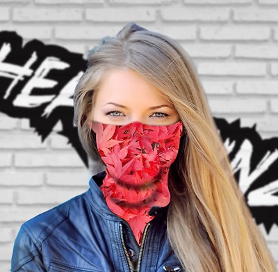 FACE MASK / TUBE - PINK LILY - (Motorbike, Cycling, Gym, Camping)