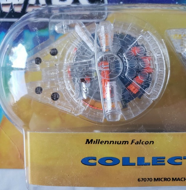 Micro Machines Star Wars II – Lot De 3 Véhicules : Landspeeder, Faucon Millenium, Sandcrawler – Galoob 1994