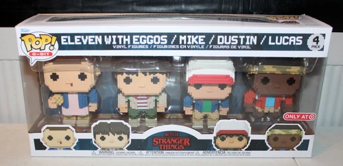 Funko Pop! 8-Bit: Stranger Things - Eleven with Eggos / Mike / Dustin / Lucas
