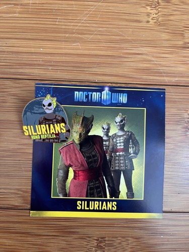 DANBURY MINT THE DR DOCTOR WHO TV PIN ENAMEL BADGE COLLECTION - SILURIANS