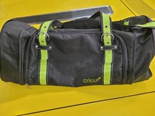 CRICUT Carry Duffle Bag Tote Black Green Expandable Fits Cricut Machines