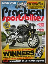 Practical Sportsbikes August 2016 Norton Cafe Racer Suzuki RGV500 ZX-9R NSR250