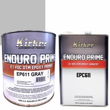 1 Gallon Kirker Enduro Prime Epoxy Gray Primer Ep611 Catalyst Epc611 - Auto