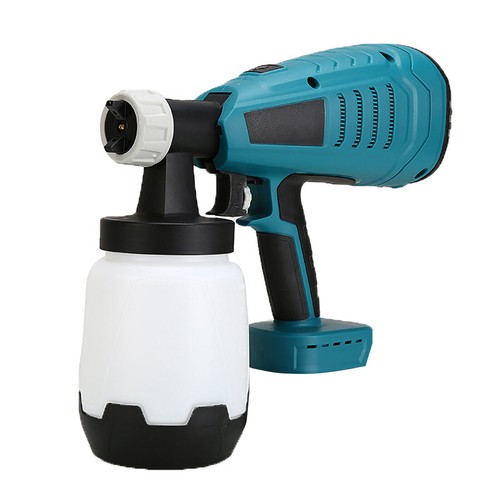 Pistola a spruzzo per vernice doppia batteria 18V 1000ML paint aerografo pittura - Foto 2 di 10