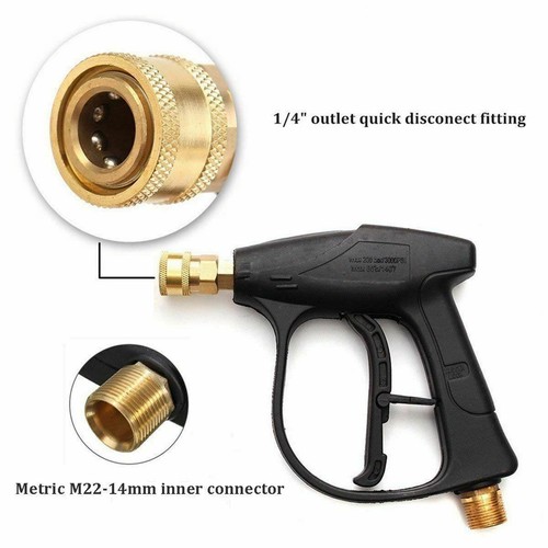 1/4" Snow Foam Lance Cannon Soap Bottle Sprayer Pressure Washer Gun Jet Car Wash - Picture 17 of 27