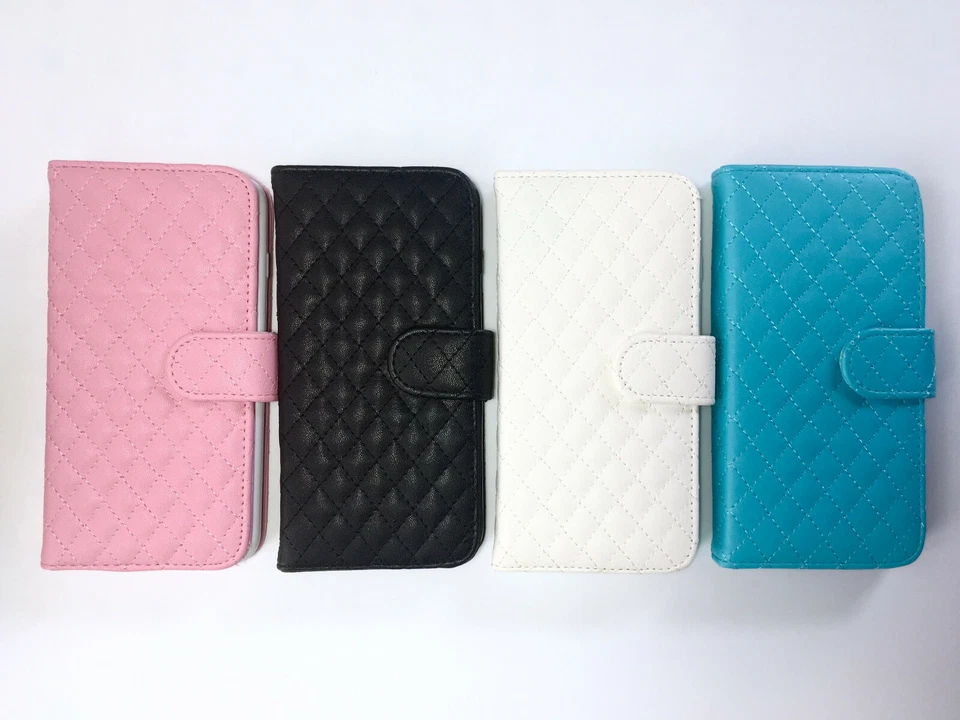 Leather Quilted Flip Wallet Case for iPhone 7 Plus or iPhone 8 Plus - Image 3 of 3