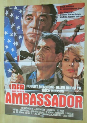 Filmplakat - Der Ambassador ( Robert Mitchum, Rock Hudson , Ellen Burstyn )