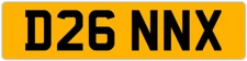 DONNA DAN DANN DANNY DANA DIANNA DON PRIVATE REGISTRATION NUMBER PLATE D26 NNX