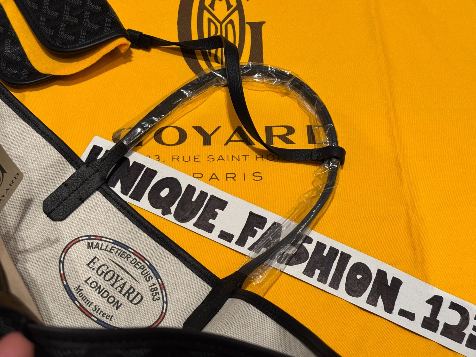 Goyard St Louis PM Tote Bag Jet Black London apertura negozio 1 60 edizione limitata