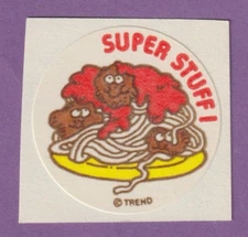 Vintage TREND Matte Scratch & Sniff Sticker SPAGHETTI