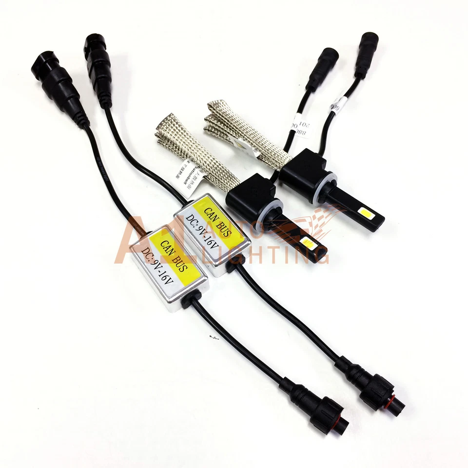 NEW Fanless Canbus 880 881 893 33W LED Headlight Kit Xenon 6000K White Bulbs - Image 2 of 4