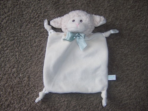 Bearington Baby lamb lovely security teething blanket