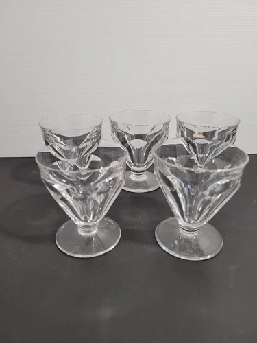 5 Signed Baccarat Talleyrand Crystal Glasses H 8cm
